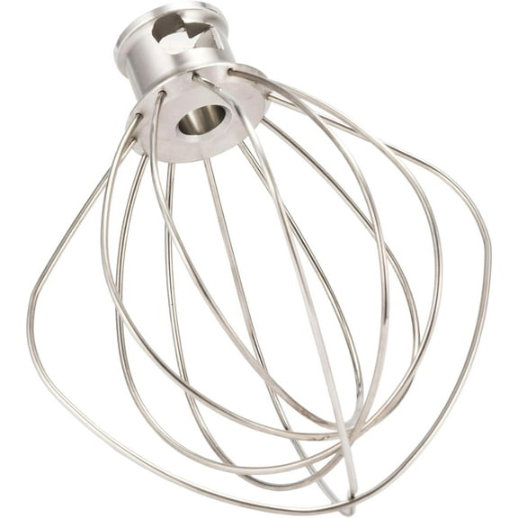 K45WW Stainless Steel Wire Whip for KitchenAid Artisan Series Tilt-Head Mixer 5 Quart Bowl, 6 Wire Whisk Fits for Artisan Mixer, Heavy Duty, Dishwasher Safe, Balloon Whisk