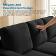 thumbnail image 4 of Mjkone  Living Room Furniture Sofa Sets, Modern 3 Pieces Sectional Sofa Sets for  Apartment, 3-Seater + Single Sofa + Loveseat, Dark Grey, 4 of 9