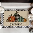 thumbnail image 6 of Sm:)e Pumpkins Fall Thanksgiving Doormat 17 x 29 Inch Low-Profile Switch Welcome Floor Mat for Indoor Outdoor, 6 of 8