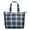 Navy White Plaid, variant on Pink Purple Checkered Pattern Travel Tote Bags for Women Carry On,Large Weekender Bags for Women Travel,Multi Functional Duffle Bag for Work,Shopping,Sports