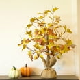 thumbnail image 3 of Fall Thanksgiving Maple Leaf Lamp Branches Tabletop Tree Decoration Decor LED Lighted Autumn Leaves Tree,17.7", 3 of 6