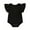 Black, variant on Bagilaanoe Newborn Baby Girl Summer Rompers Fly Sleeve Bodysuits 3M 6M 12M 18M Infant Casual One Piece Short Jumpsuit