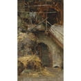 thumbnail image 2 of Olga Wisinger-Florian 10x14 Gold Ornate Wood Frame and Double Matted Museum Art Print Titled - Study on a Stable Interior, 2 of 4
