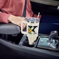 thumbnail image 6 of Monogrammed Initial Sunflower 40 Oz Tumbler with Handle and Straw Personalized Custom Cup Birthday Gifts for Women, 6 of 6