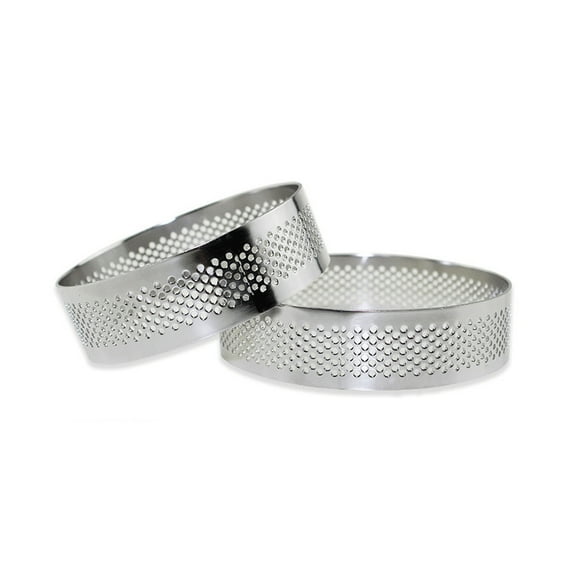 REOFLYUP Silver Round Cake Ring 1Pc 2 3 4 Inch