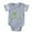 Heather Gray, variant on - FIN Tree Frog - Cute Infant Baby Football Bodysuit