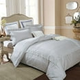 thumbnail image 4 of Superior Embroidered Duvet Cover Set, Twin/ Twin XL, Silver, 4 of 5