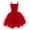 Red, variant on IBTOM CASTLE Kids Toddler Girls Princess Ballerina Dress Pageant Birthday Party Prom Wedding Formal Short Gown 7-8 Years Purple
