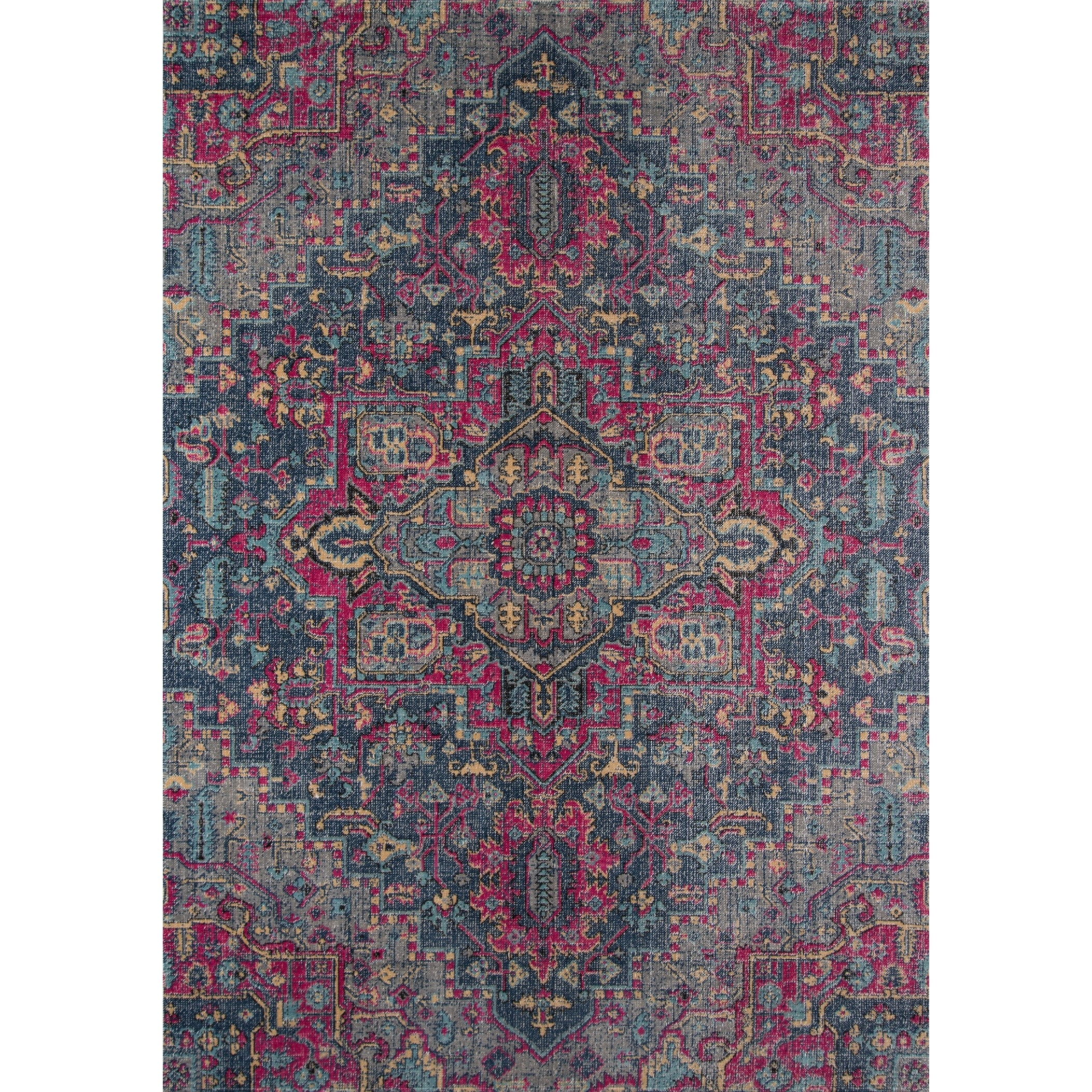 Momeni Jewel Polypropylene Machine Made Denim Runner 2'7" X 7'6"