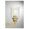 thumbnail image 6 of Hampton 3-Light Bathroom Vanity Light in Warm Brass, 6 of 6