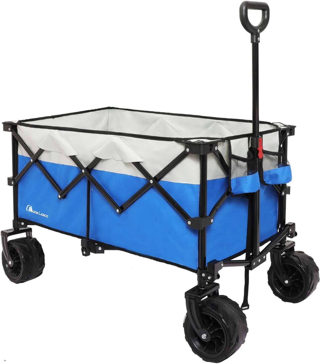 Moon Lence Collapsible Outdoor Utility Wagon Heavy Duty Folding Garden