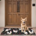 thumbnail image 4 of Black Chicken Rooster Pattern Door Rugs,Washable Non Slip Door Mats Indoor,Decorative Door Mats,Entry Mat Indoor for Entrance,Bedroom,Kitchen,Bathroom,16"x47", 4 of 6