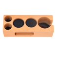 thumbnail image 4 of Coffee Tamper Mat Stand, Healthy Card Slot Design Exquisite Stable Wood Coffee Filter Tamper Holder  for 2.3in Coffee Machine Handle Bracket, 4 of 8