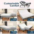 thumbnail image 3 of Renanim SF Adjustable Bed Frame with Mattress Included Massage - Twin XL Adjustable Bed + Firm Mattress - Cooling Gel Memory Foam Mattress, USB, Under Bed Light Zero Gravity Electric Bed Base, 3 of 7