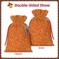 thumbnail image 2 of Naloa Orange Glitter Drawstring Christmas Bags, 3D Xmas Gift Bags, Christmas Wrapping Bags, Xmas Goodie Bags, Treat Pouch Bags, Party Favor Bags-Small, 2 of 9
