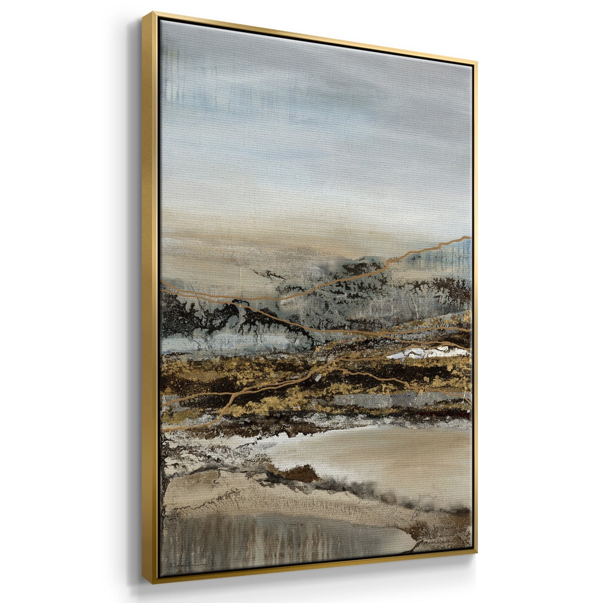 Annual Journey Framed Premium Gallery Wrapped Canvas - Ready to Hang - 17 x 25 - Gold Floating Frame