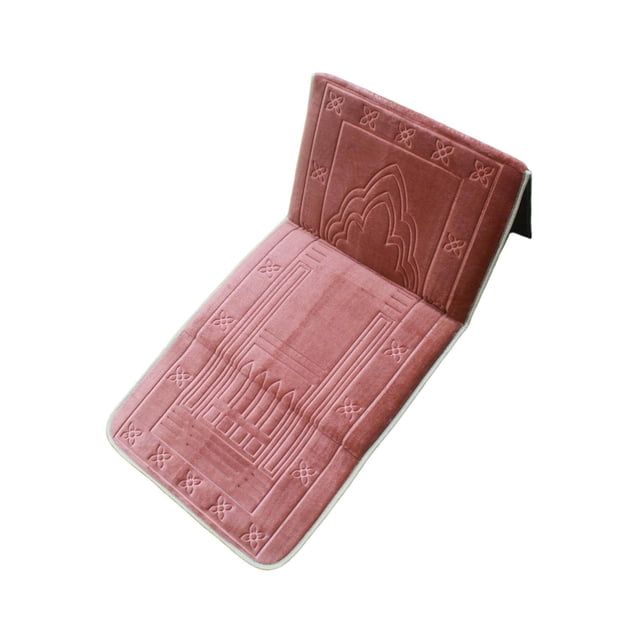 Folding Meditation Mat Prayer Rug Portable Mat for Home Includes: 1 Prayer Rug Decor Coffee Color