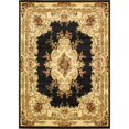thumbnail image 1 of Unique Loom Versailles Medallion Motif Rug 7' x 10' Rectangle Black/Ivory, 1 of 2