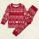 thumbnail image 3 of Conjunto de pijama de manga larga con estampado navideño tradicional para toda la familia, conjunto de ropa de fiesta familiar (resistente al fuego), 3 of 5