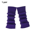 thumbnail image 1 of 2pack/lot Retro leg Texture Warmth Trend Fashinable 2pieces Fashinable Back To And leg For Occasions - Multicolor Soft Skin-friendly Deep Purple, 1 of 7