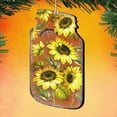 thumbnail image 2 of Designocracy 8158906-S2 5 x 5.5 in. Sunflower Mason Jar Wooden Ornaments - Set of 2, 2 of 5