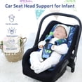 thumbnail image 2 of - Soporte para la cabeza del asiento de coche para bebé – Inserto de asiento de coche para bebés recién nacidos – Soporte suave para la cabeza del asiento de coche recién nacido para asientos, 2 of 5