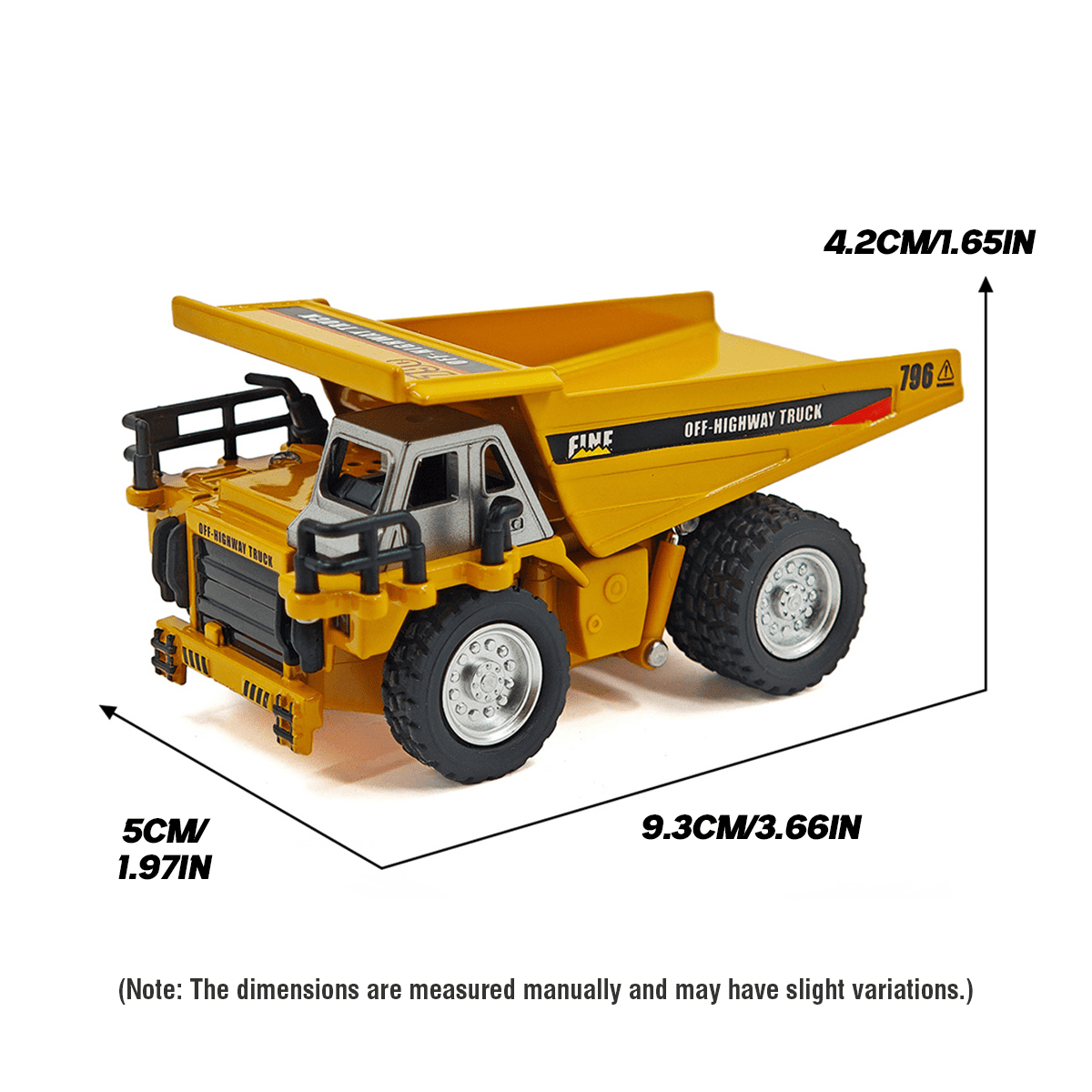 Mini Alloy RC Dump Truck Toys 1:64 Remote Control Car with Adjustment Lights & Sound, APP Control Construction Truck for Kids Adults Gifts