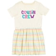 thumbnail image 3 of Inktastic Cousin Crew Cute Family Girls Toddler Dress, 3 of 5