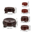 thumbnail image 3 of Shisuyan 6pcs Crystal Ball Stand Round Hollow Sphere Ball Wood Base Crystal Ball Display Rack, 3 of 8