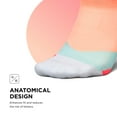 thumbnail image 5 of Feetures Elite Light Cushion No Show Tab Ankle Socks - Sport Sock with Targeted Compression - Vibrant Reef, L (1 Pair), 5 of 7