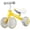 Yellow, variant on Allobebe Baby Ride-On Balance Bike for 12–30 Months, Adjustable Seat, Soft Silent 3-Wheel Ride-On, Yellow