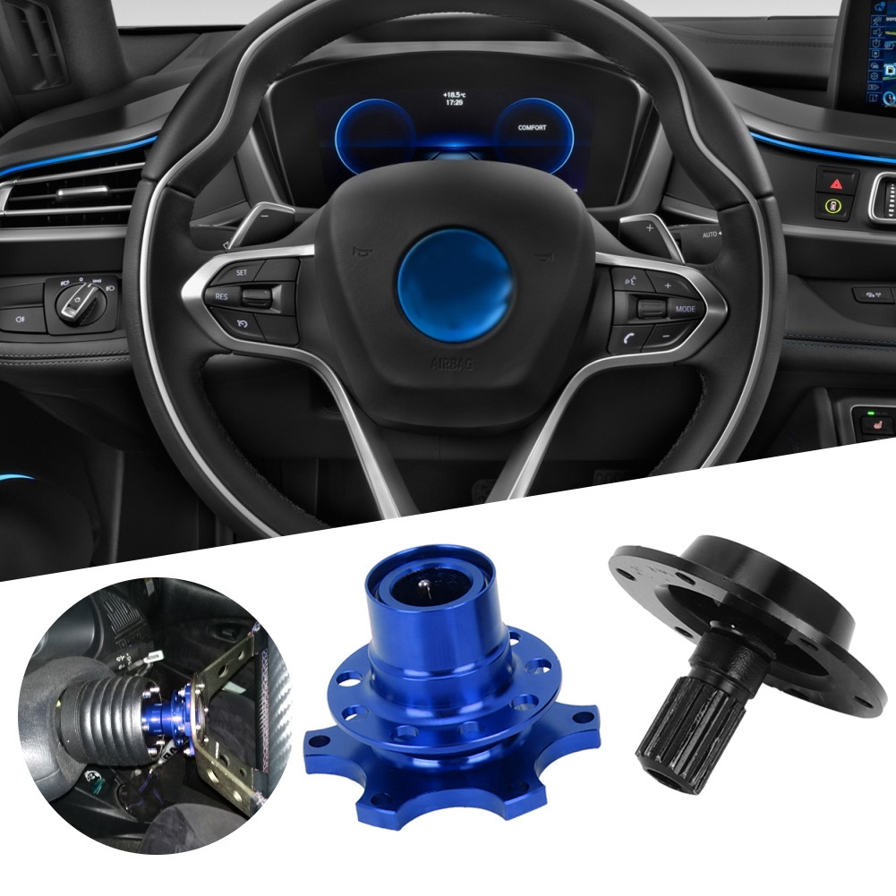 Agatige Universal 6 Hole Steering Wheel Quick Release Disconnect Hub