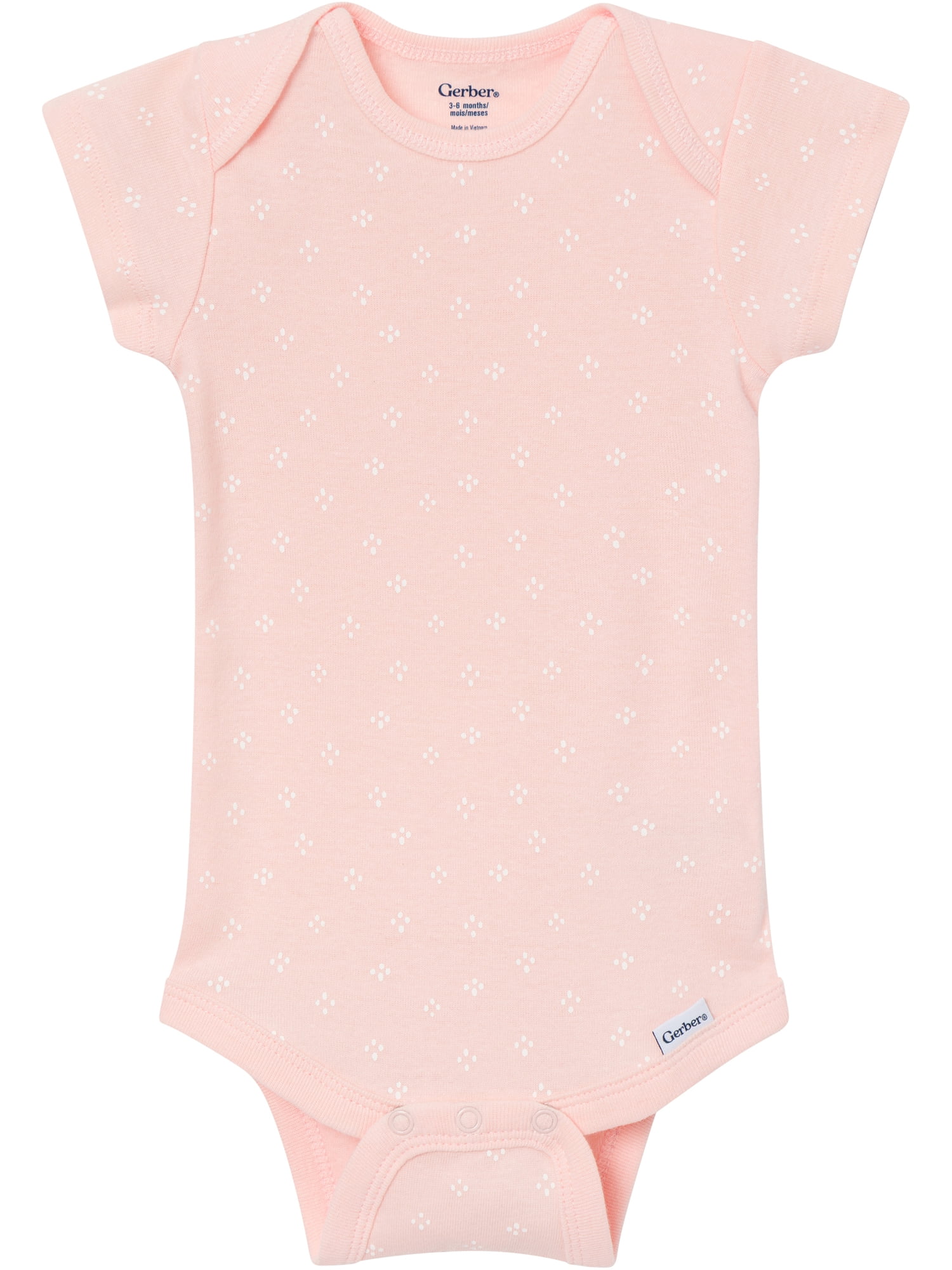 Gerber Baby Neutral Short Sleeve Onesies, 8-Pack, Sizes 0/3 Newborn - 12 Months