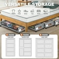 thumbnail image 6 of Livhil Under Bed Storage with Wheels, 2Pack Under Bed Storage Containers, Under Bed Shoe Storage and Bins (Gray), 6 of 8