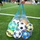 thumbnail image 2 of Red de 100 cm para balones, fútbol, ​​baloncesto, red de 10 balones, 2 colores, red para juegos de puerta, red lavable de doble color, 2 of 5