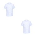 thumbnail image 1 of Wosthever Uniformes lavables duraderos y transpirables para restaurante, uniformes profesionales cómodos que no destiñen, restaurante XL Blanco SG 2Conjunto, 1 of 1