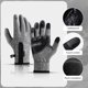 thumbnail image 3 of Guantes cálidos de invierno, guantes de conducción con pantalla táctil, guantes deportivos antideslizantes a prueba de viento para ciclismo, correr, esquí, senderismo, escalada, gris, 3 of 6