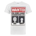 thumbnail image 1 of Rick And Morty Mens Wanted Poster T-Shirt, 1 of 5