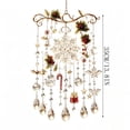 thumbnail image 3 of Wind Chime Acrylic Christmas Ornaments, 2D Flat Windchime with Snowflake for Front Door Window, Christmas in July Outdoor Garden Decor, 3 of 7
