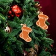 thumbnail image 3 of comerut Wooden Christmas Decor Gingerbread Man Easy Install Eco-friendly Fine Workmanship Tree Hanger Christmas Ornament, 3 of 7