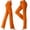 Orange, variant on Vivianyo HD Women's High Waist Drawstring Flare Yoga Pants, Casual Solid Color Bootcut Workout Leggings, Women's Army Green, Sizes S-3XL
