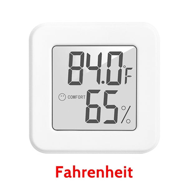 Termómetro Digital LCD, higrómetro para habitación interior, medidor electrónico de temperatura y humedad, medidor de Sensor, estación meteorológica para el hogar Tan Jianjun unisex