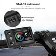 thumbnail image 3 of S866 1S Color LCD Instrument Panel with USB Port Waterproof Connector for E-Bike Electric Mountain Bike Scooter Repair, 3 of 8