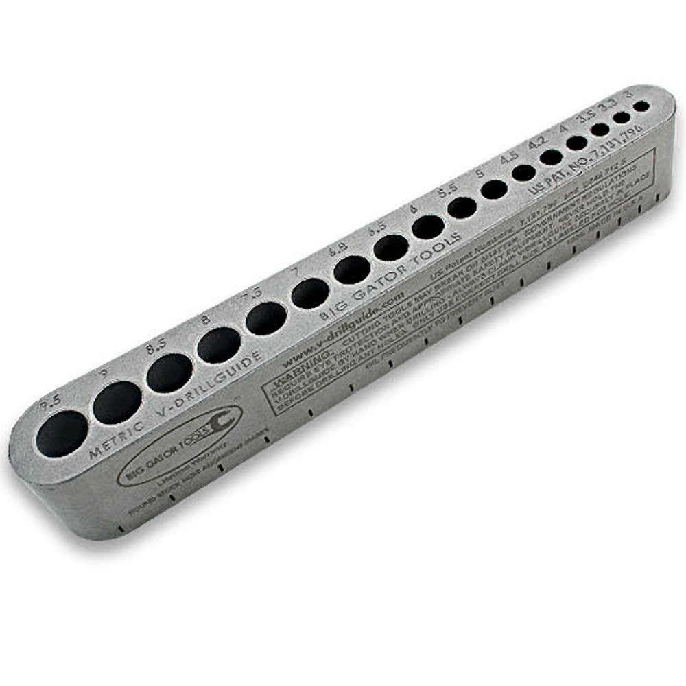 Big Gator Tools VDrillguide Metric Size Portable Drilling Guide