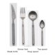 thumbnail image 1 of Juego de cubiertos Retro de acero inoxidable 304, juego de cubiertos de cocina, cuchillo para carne, tenedor, cuchara, tenedor de postre, cubiertos Vintage para restaurante Fivean unisex, 1 of 2