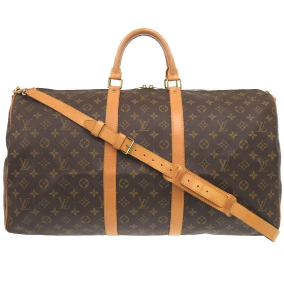 Pre-Owned Louis Vuitton Keepall Bandouliere 60 Monogram Boston Bag M41412 LV 1852... (Fair)