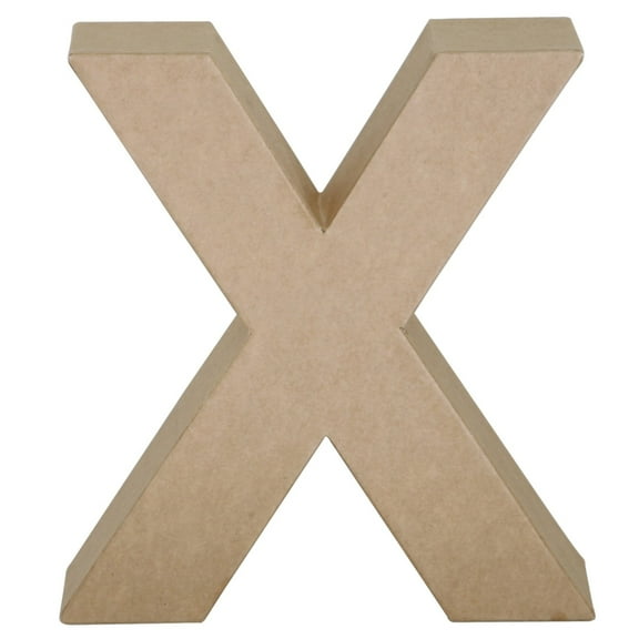 Papier Mache Letter, 7", X
