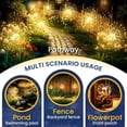 thumbnail image 2 of 8pcs 60 LED 8IN1 Solar Firework Lights Outdoor Total 480 LED Landscape Lights for Garden Party Decor, 2 of 7