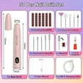 thumbnail image 3 of Devimic Electric Nail Drill Kit, Professional Cordless Nail Drill Nail File Manicure for Acrylic Gel Dip Powder Nails, 3 of 9
