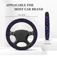 thumbnail image 5 of Goofa Galaxy Lightning Pattern Elastic Stretch Steering Wheel Cover,Universal 15 inch, Microfiber Breathable Ice Silk, Anti-Slip, Odorless, Easy Carry, 5 of 8